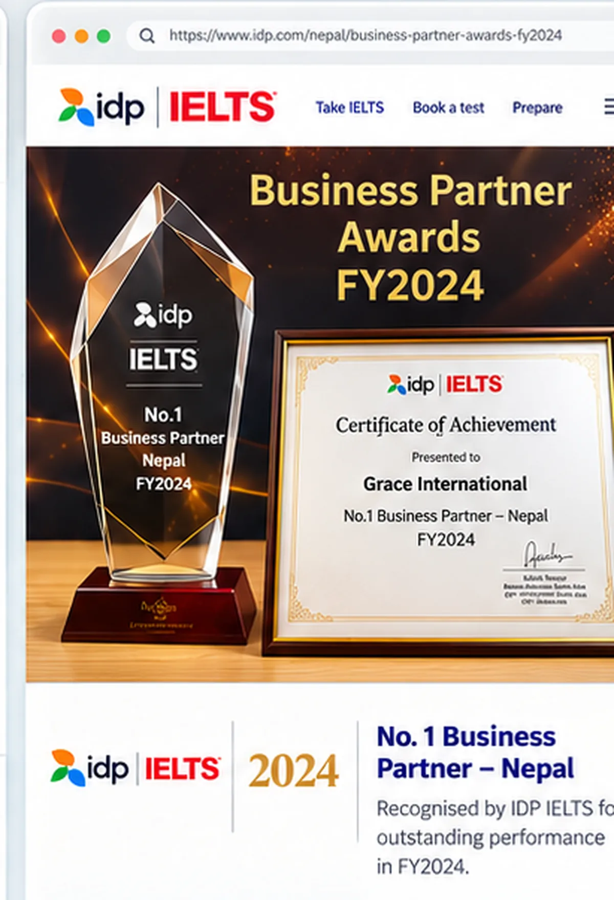 No. 1 Business Partner — Nepal recognition