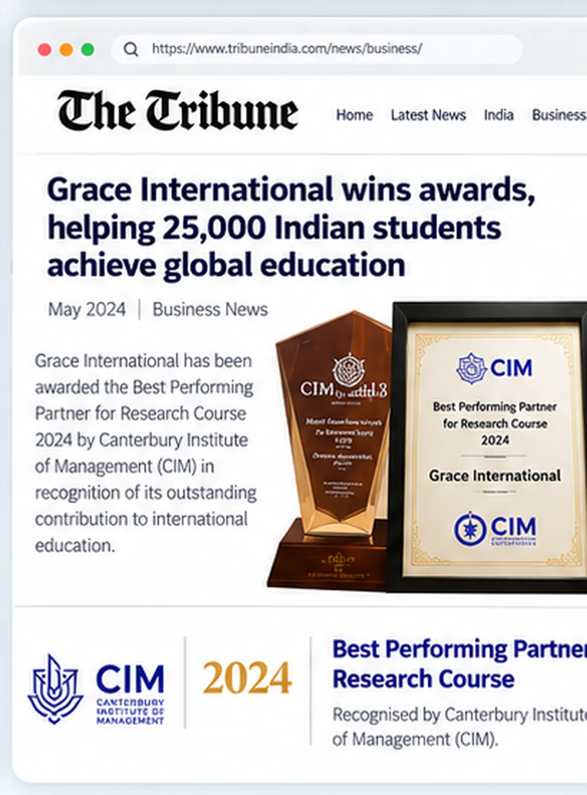Best Performing Partner recognition