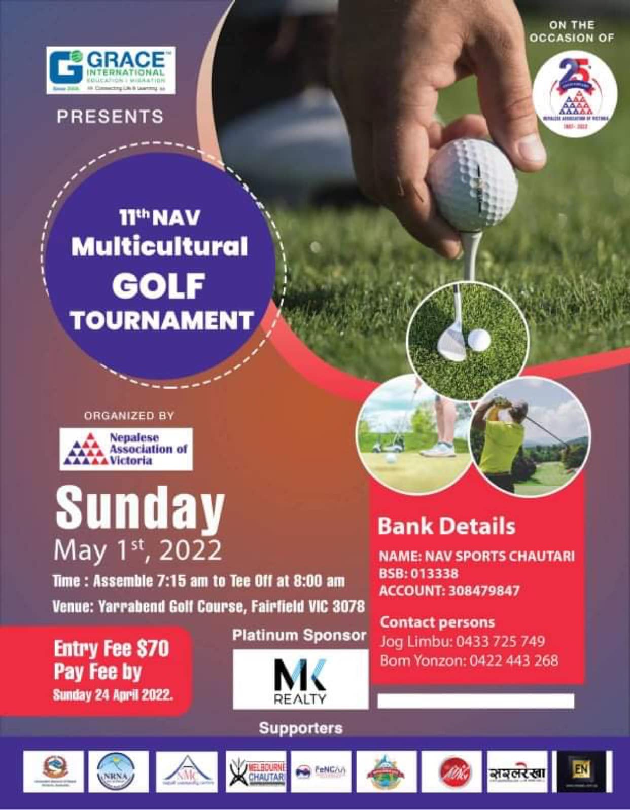 11th NAV Multicultural Golf Tournament at Yarra Bend, 2022, photo 1